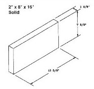 Action Supply 2 inch solid brick